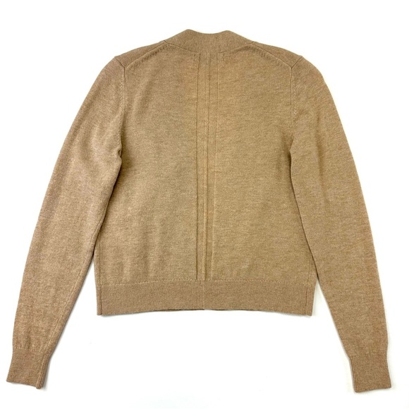 Banana Republic womens cardigan camel merino wool cashmere crop Small neutral - Picture 9 of 9